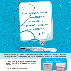 Afiche uso de analgesicos